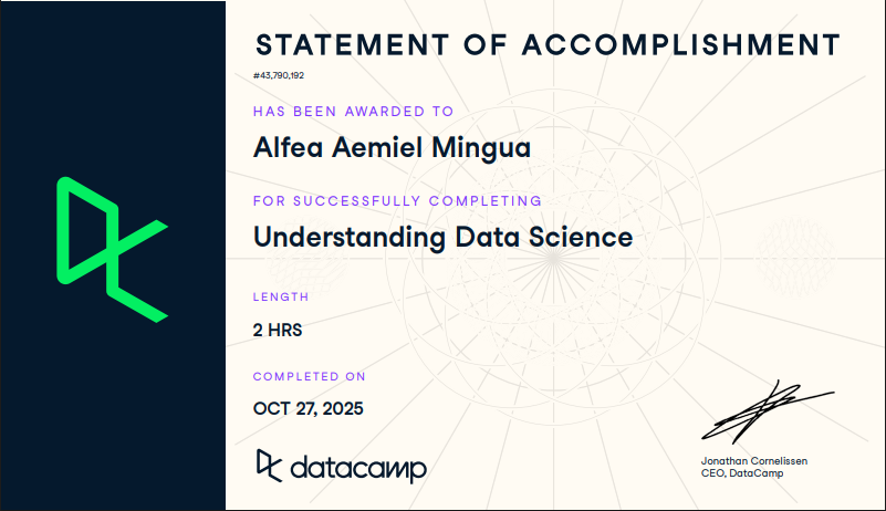 DataCamp Certificate 1